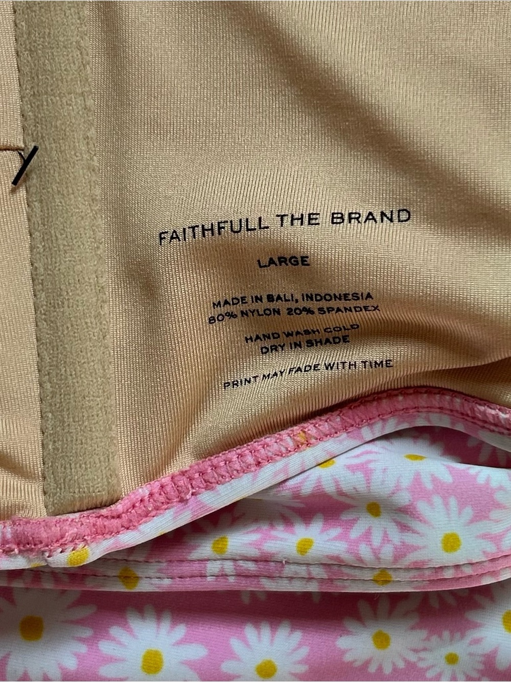 Faithfull the Brand pink and white daisy floral bikini - Picture 5 of 5